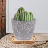 4Pcs Bamboo Plant Saucer Tray for Indoor Outdoor Pots Drip Water Catcher Drainage Tray Flowerpot Protector Non-Slip Eco-Friendly