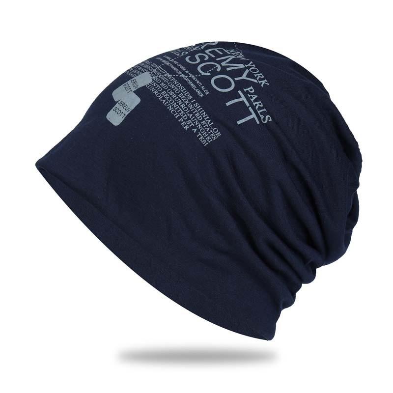 Hip Hop Letter Knit Beanie With Breathable Polyester For Adults Spring Autumn Wear