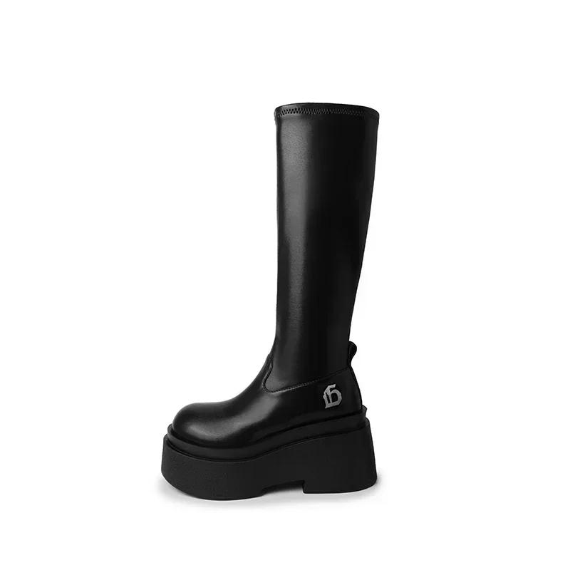 Fashion 2025 New Winter Shoes for Women Punk Boot Shoes Fashion Patform Wedges Heel Ladies Elegant Short Boots High Heel Gothic Shoes