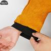 1 Pair Portable Welding Arm Guard PU Leather Welding Sleeves Heat Resistant Flame Retardant Arm Protection For Industrial Work
