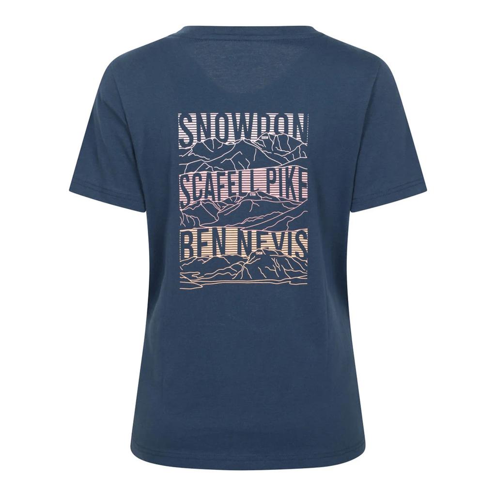 Mountain Warehouse Womens/Ladies Three Peaks Graphic Back Print T-Shirt