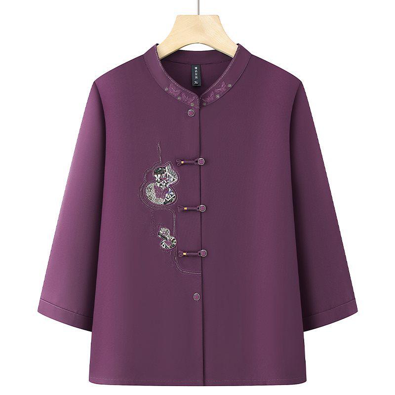 

Elegant Summer Suit for 70+ Ladies - Perfect for Weddings and Banquets 4XL (Recommended 130-142 jin)