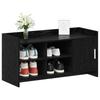 Shoe Cabinet Black Oak 100 x 39.5 x 51 cm Particleboard