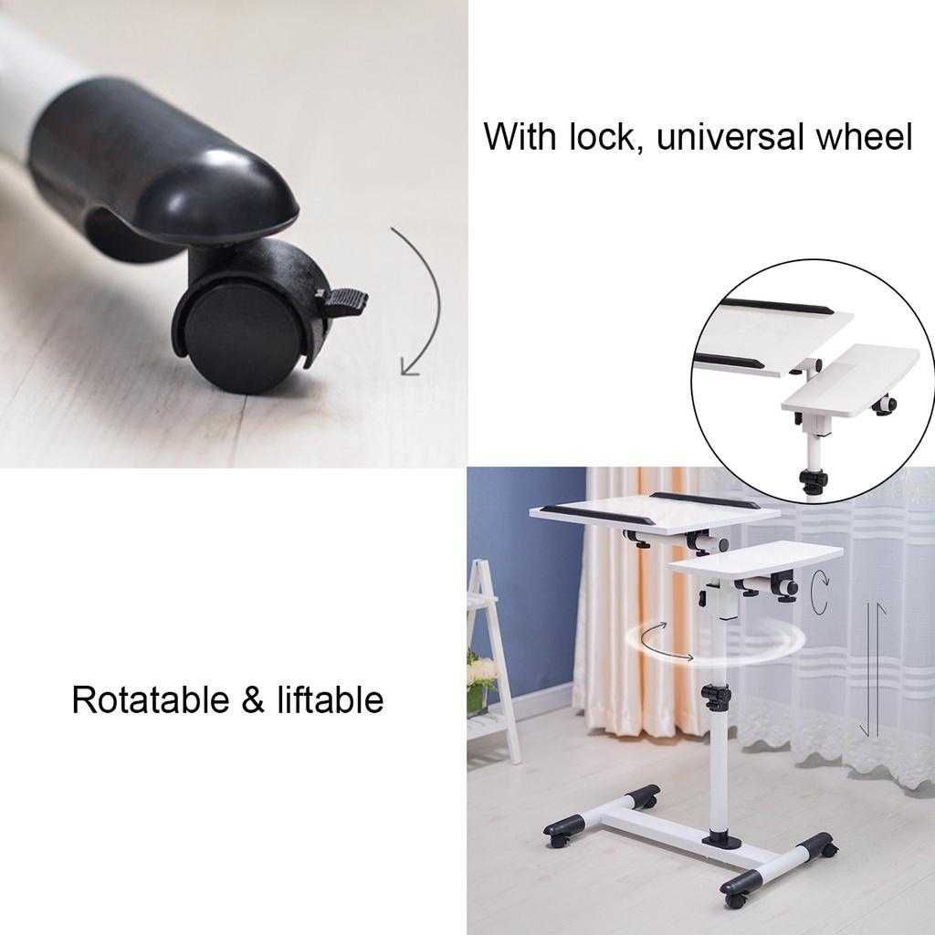 Can be Lifted Standing Desk Foldable Computer Table Adjustable Portable Laptop Rotate Laptop Bed Table