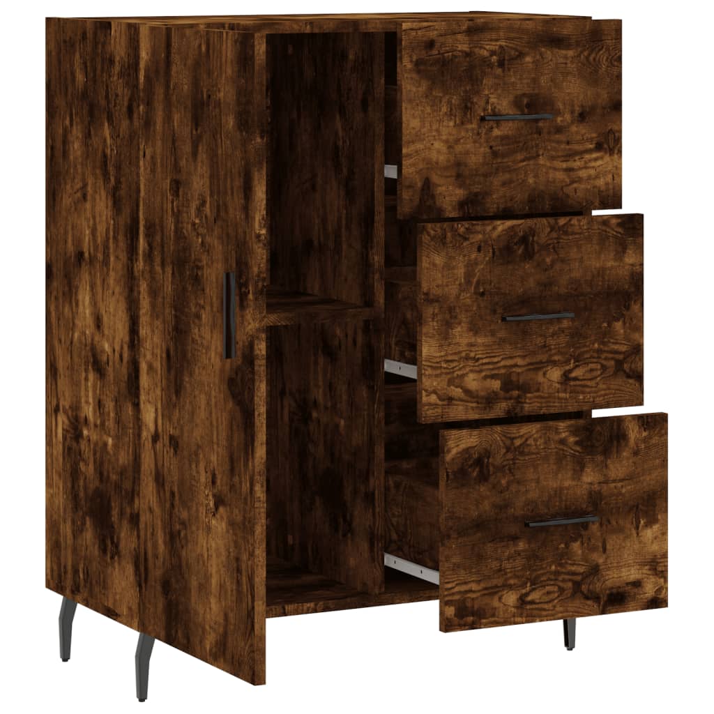 Sideboard Smoked Oak 69.5 x 34 x 90 cm Wood Based Panel
