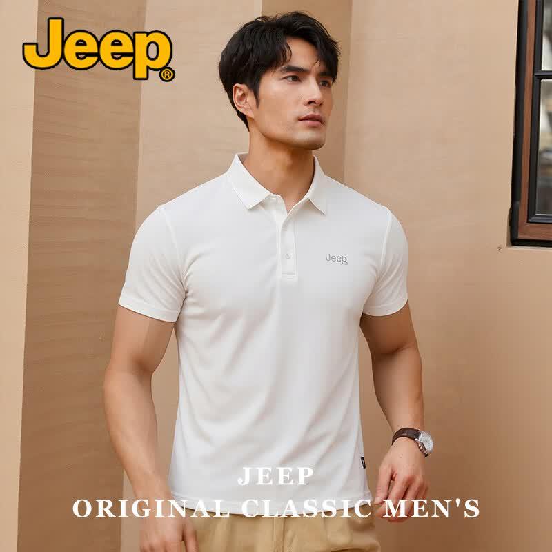 Jeep Men s Summer Cool & Breathable Short-Sleeve Polo Shirt 4XL