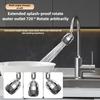 Stainless Steel Filter Kitchen Faucet Extender 3 Modes Faucet Bubbler Nozzle  Bathroom