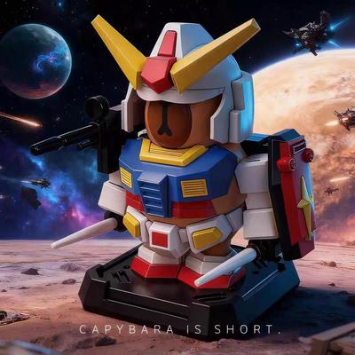 New Capybara Robot Mecha Figure Kits Assembly Model Toy Magnetic Mecha Armor Set Decorations Kids Toys Gifts Genuine