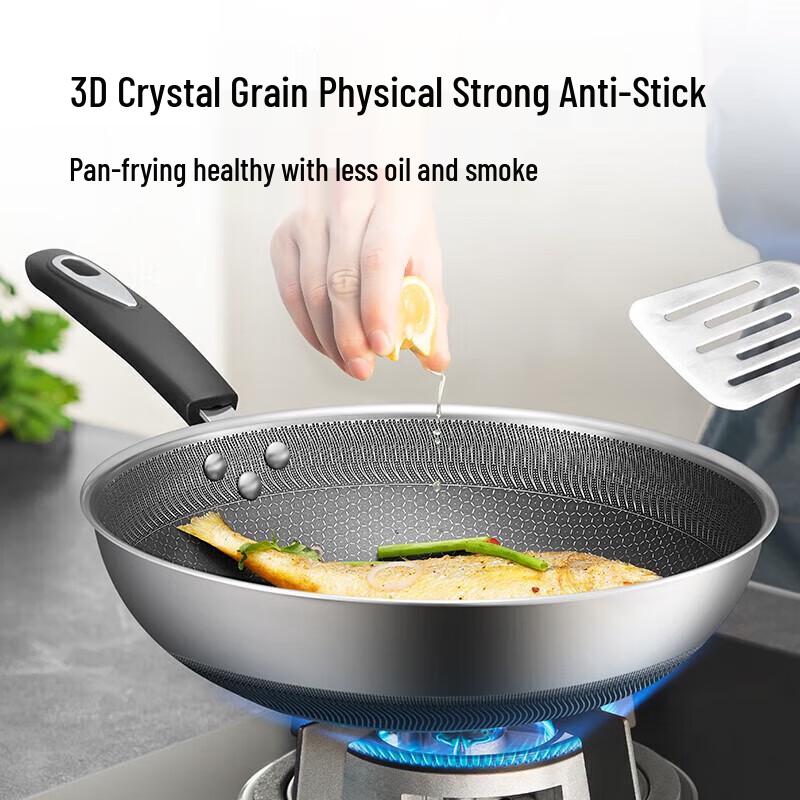 

Supor 316L Stainless Steel Non-stick Wok, 32CM