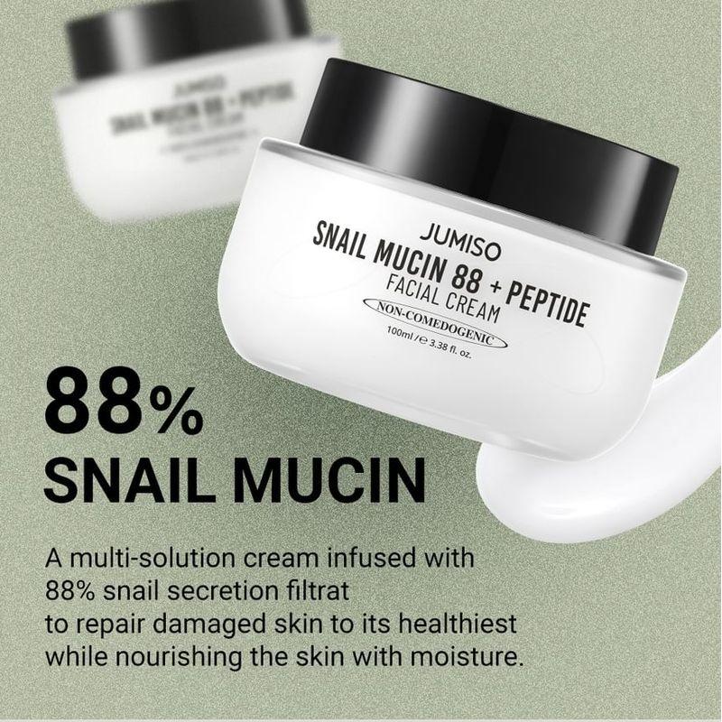 jumiso Snail Mucin 88 + Peptide Facial Cream Mini Bundle Set