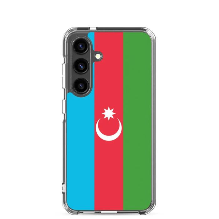 Coque Téléphone - Samsung - Galaxy S24 Plus - Drapeau Azerbaïdjan - Souple - Multicolore