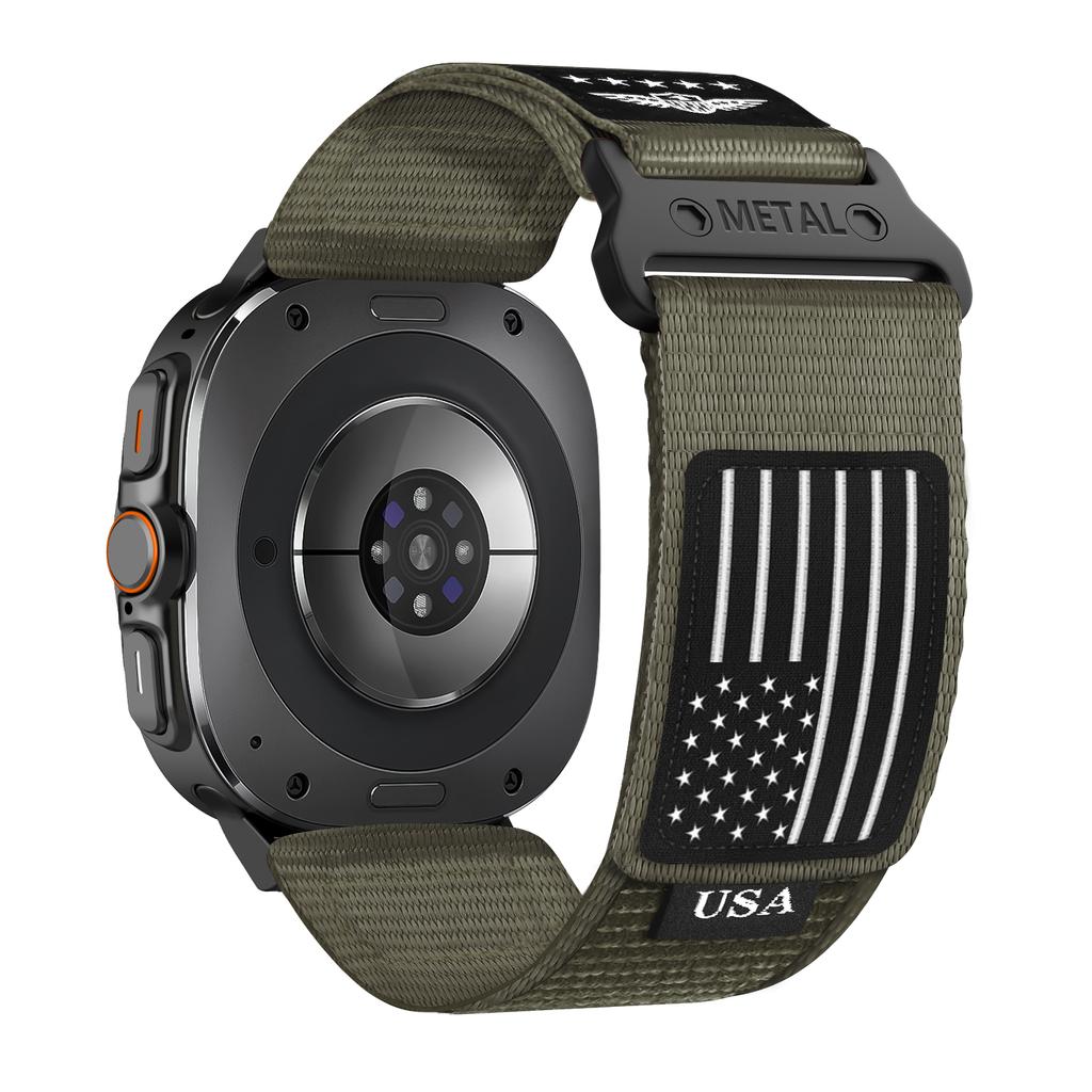Strap For Samsung Galaxy Watch 7 Ultra 47mm Accessories Sport Fabric Rugged Nylon Bracelet Correa Galaxy Watch Ultra Band 47 Mm