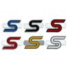 AAANK1 3D Metal S Logo Front Grille Emblem Badge Car Rear Trunk Stickers For Focus Fiesta Escape Ecosport Kuga Mondeo Accessories