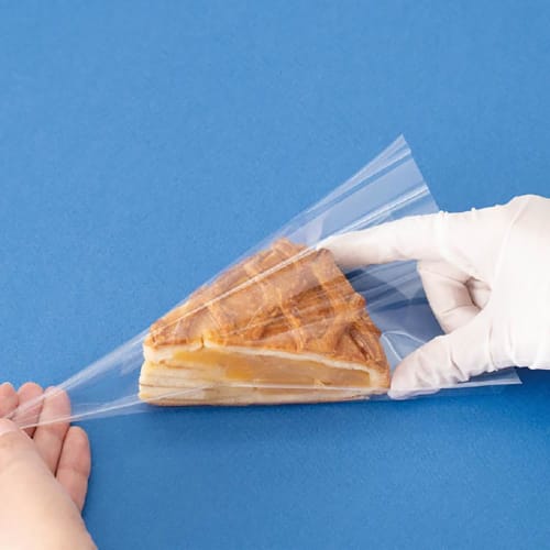 HEADS OPP Bags, Food-Safe, Made in Japan, 17 x 20.5 cm, Clear, No Gusset, Cut Cake, 100 Bags, HEADS Triangular OPP Bags - 1/Plain, SNK-OPB1