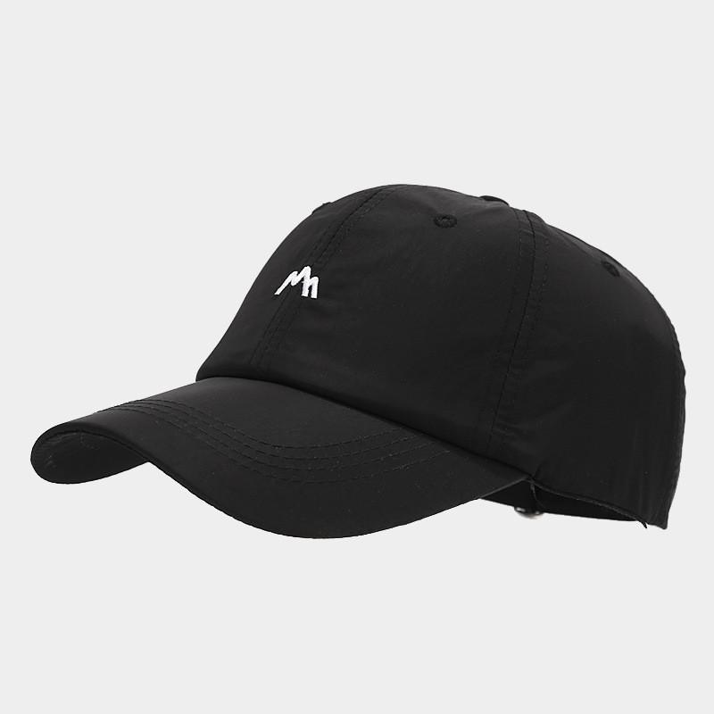 Outdoor Spring Baseball Cap With Embroidered Mountain Peak For Hiking And Sun Protection