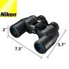 Nikon Aculon A211 10x42 Binoculars 8246 Black with Lens Pen Carrying Case Neck Strap and Lens Cloth High-Power Bird Watching Hunting Travel Zoom