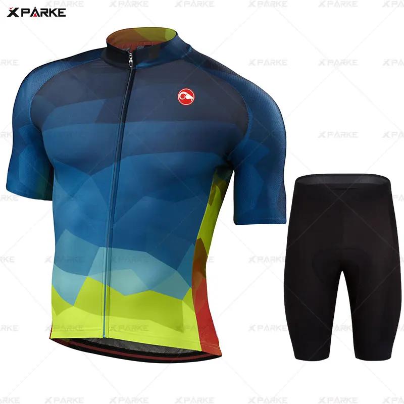 Bike Jersey SetS Men's Cycling Clothing Summer MTB Team Clothes Short Sleeve Uniform Triathlon Skinsuit Ropa De Hombre