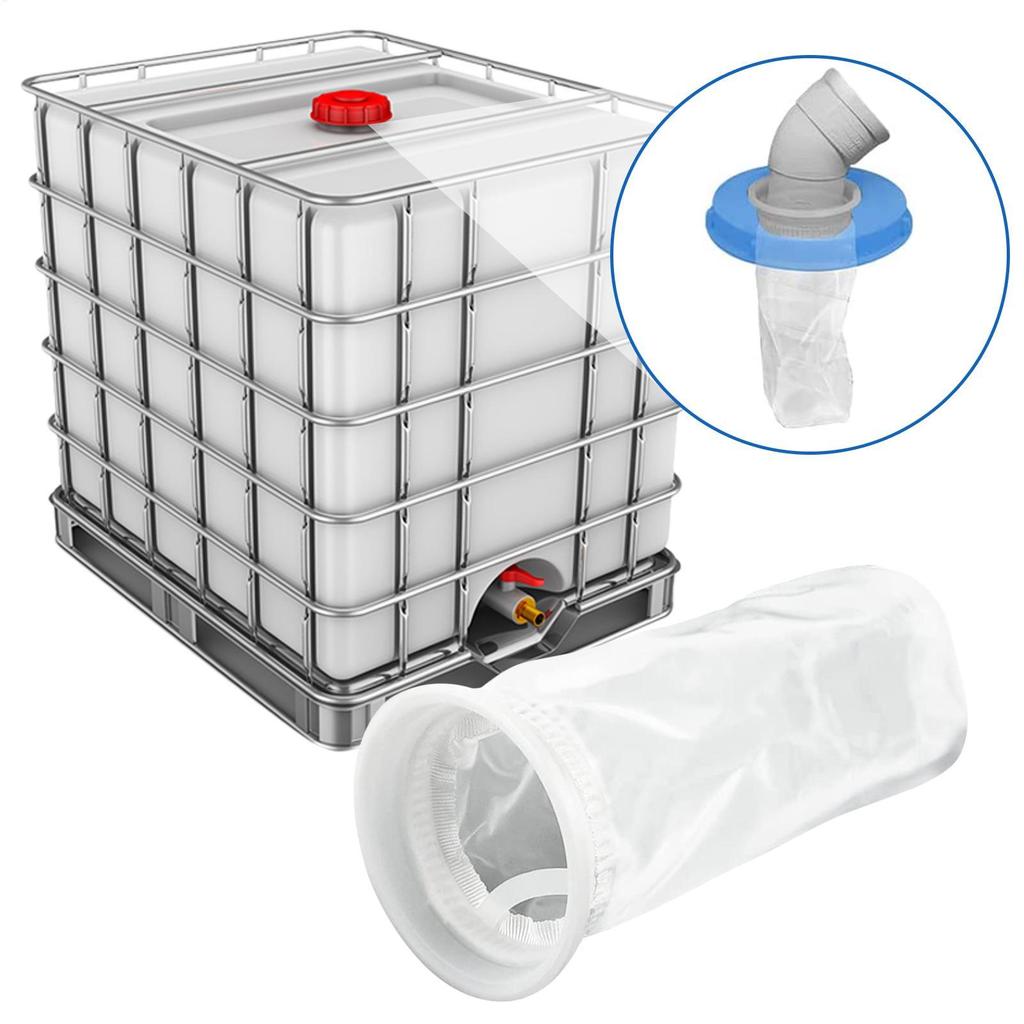 IBC Water Tank Nylon Filter IBC Cover Filter Sturdy Durable Tote Tank Lid Cover Rainwater Tank Garden Water Irragtation Supply