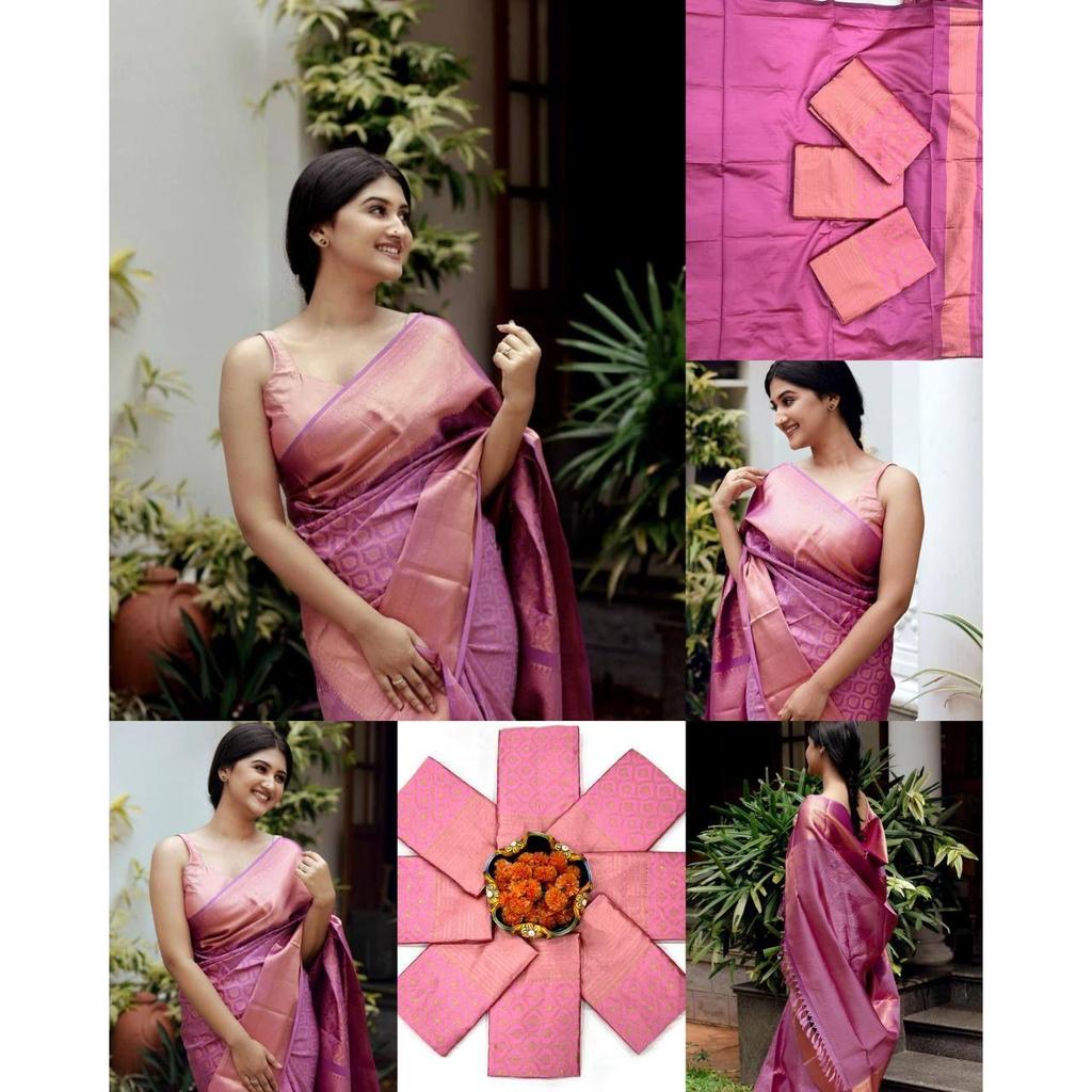 ROYAL COLLECTION | Soft Lichi Silk Saree with Rich Jacquard Work