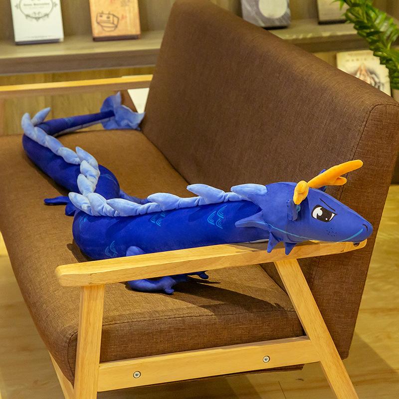 Simulation Dragon Doll Plush Toy Red Chinese Dragon Throw Pillow Children'S Doll Shenlong Cloth Doll Birthday Gift