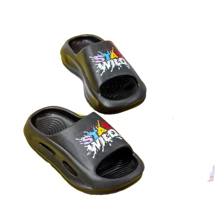 Women Graffiti Print Sports Sandals  High-Style Summer Street Indoor Beach Slides, Casual Summer Slippers