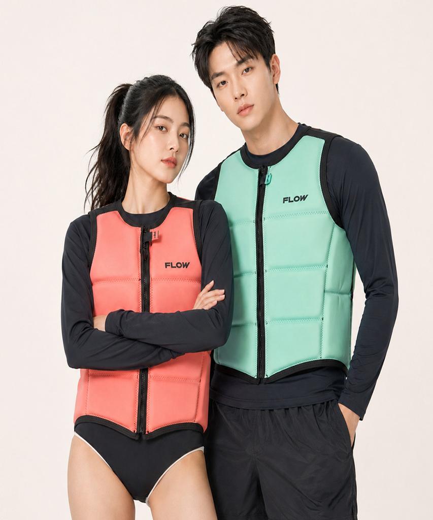 Peullou Unisex Neoprene Reversible Slim Fit Life Vest 3 Colors