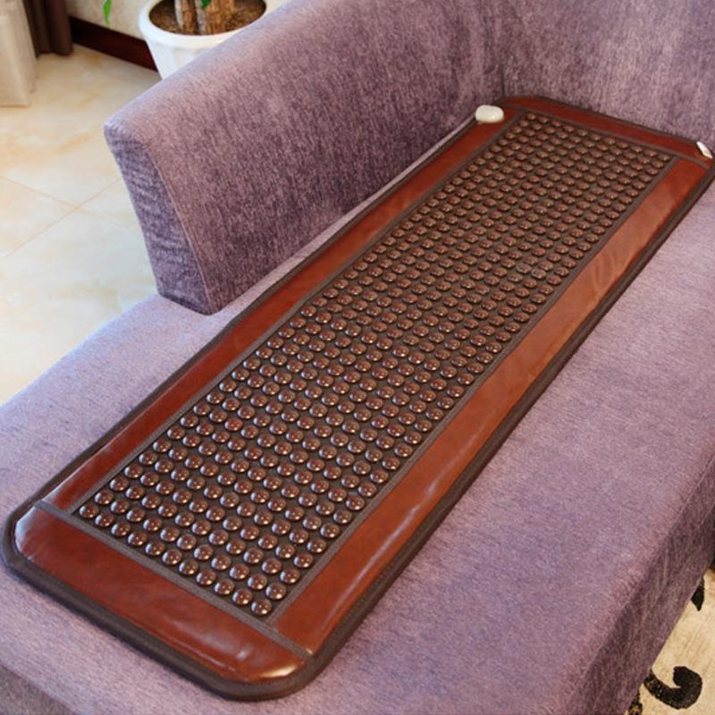 Far Infrared Heating Pad Natural Jade Tourmaline Therapy Massage Mattress for Full Back Neck Shoulder Pain Relief Sofa Bed Mat