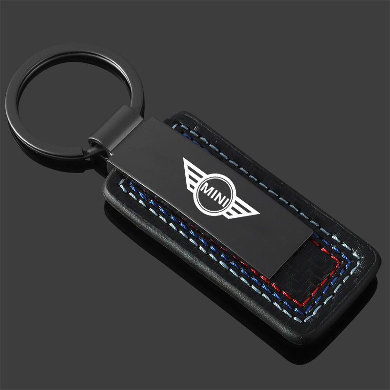 Metal Car Keychain Three Colors Anti-lost Key Chain Keyrings Holder For BMW Mini Cooper One JCW F54 F55 F56 F57 F60 R50 R52 R53 ydbn48