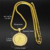 Vintage Crystal Saint Benedict Medal Necklace for Men Women Stainless Steel San Benito Party Gold Color Amulet Jewelry Gift