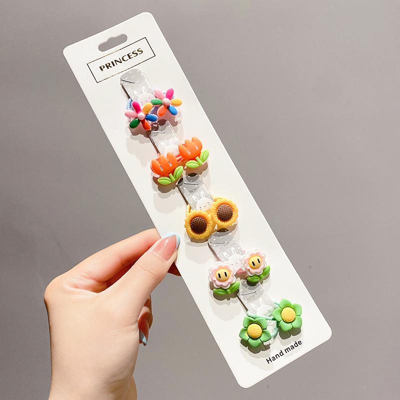 Elastice de păr colorate cu desene animate pentru copii - Drăguțe, elastice de cauciuc cu elasticitate ridicată și bentițe