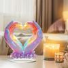 Valentine's Day Color Guardian Love Ornament, Holiday Party Table Decoration Crafts, Home Tabletop Decorations, Nurseries, Home Desk Living Room Wood