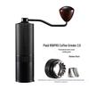 Manual Hand-Crank Coffee Grinder with CNC Steel Burr for Italian Brewing
