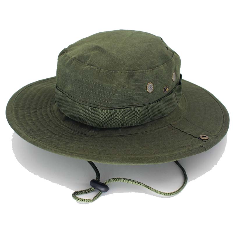 Boonie Tactical Camouflage Hats Camping Climbing Bucket Fisherman Sniper Hat Men Outdoor Fishing Hiking Cap Sun Protective Boonie Caps