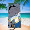 Extra Large Kids Quick Dry Bath Towel Cartoon Character Digital Print Double Sided Flannel Microfiber Beach Towel
