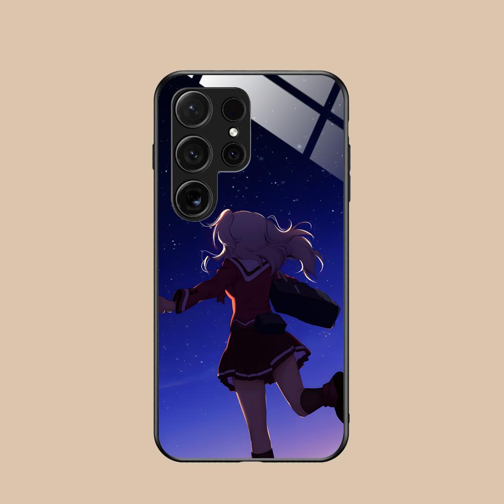 Charlotte Tomori Nao Glass Mobile Phone Case for Samsung Galaxy S26 S25 S24 S23 S22 S21 S20 Note20 Plus FE Ultra Colorful Cover
