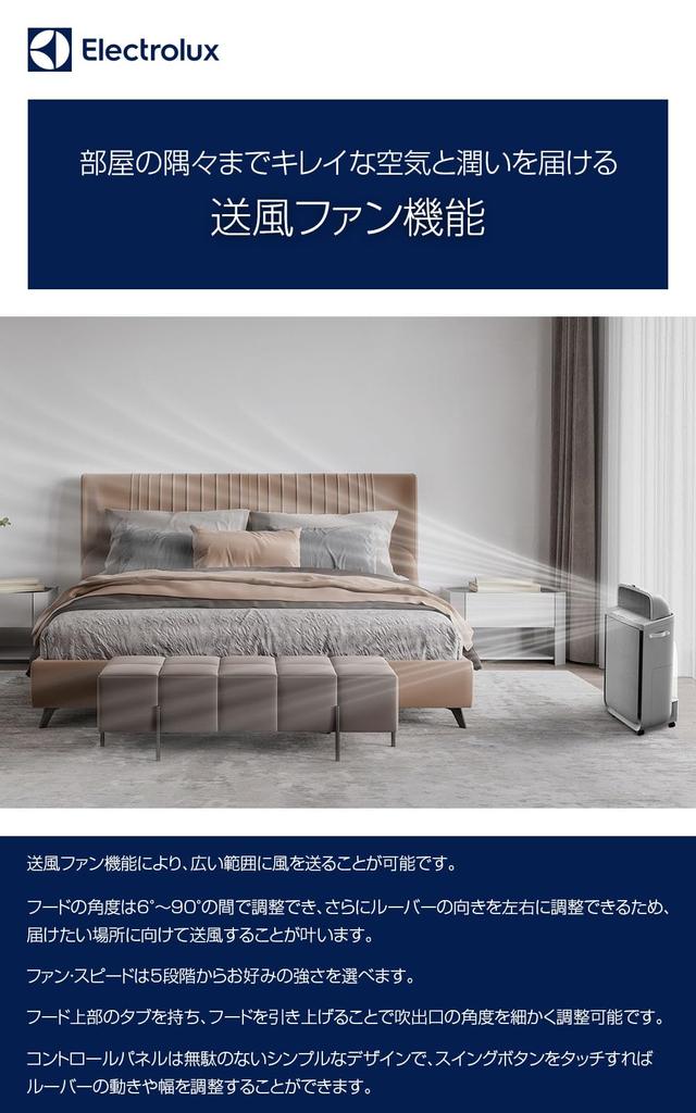 Electrolux UltimateHome700 Air Purifier with Air Purification X Humidification X Blower Fan In One Up To 27 Tatami Mats Fan Added Humidity Air