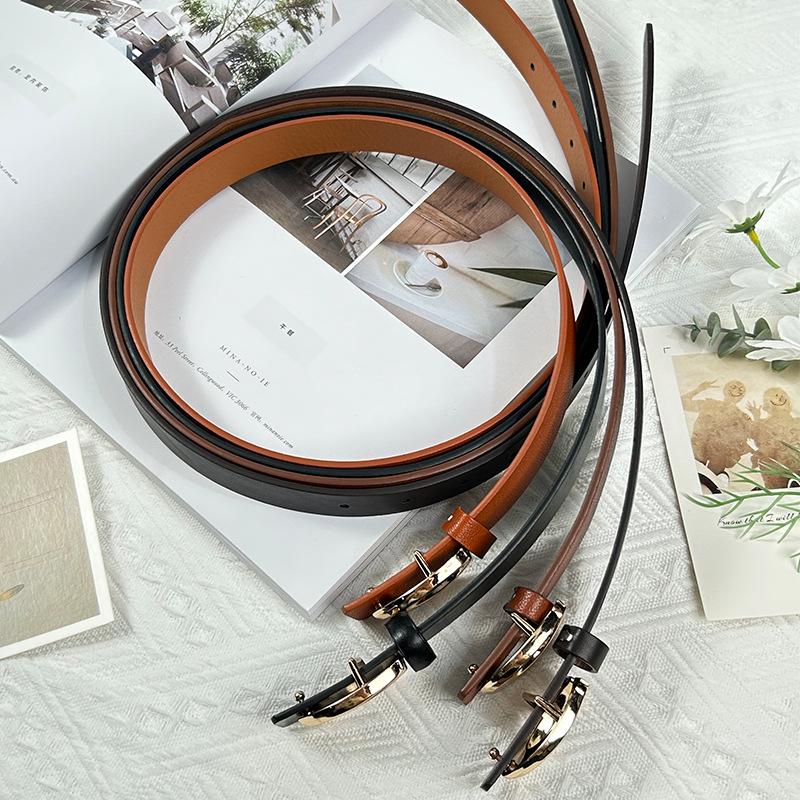 Women's Luxury 2023 Artificial Leather Belt for Suits & Jeans