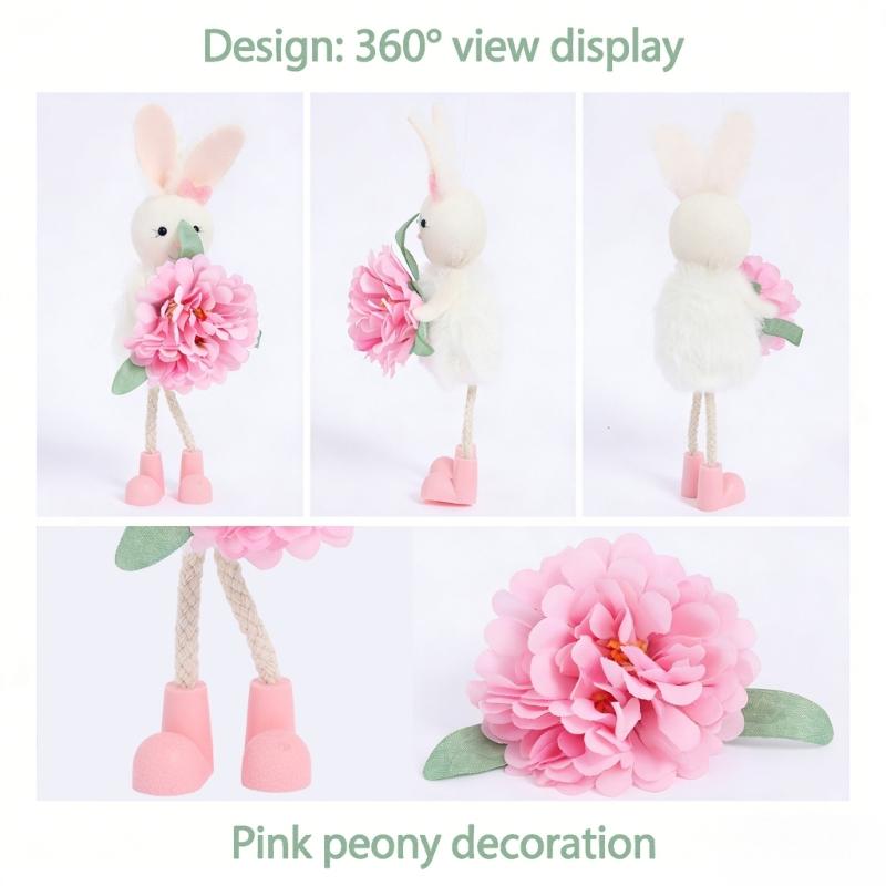 Creative Spring Rabbit Angel Hanging Ornament Perfect for Easter Festival Decoration Spring Accessories