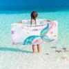 Seaside Resort Quick-Dry Pink Dinosaur Kids' Beach Towel