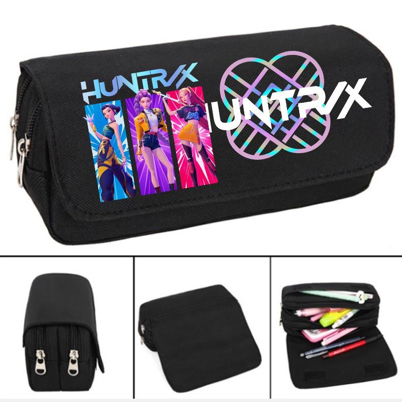 KPOP Anime Demon Hunter Girl Group Pencil Case - Large Capacity Student Stationery Box