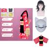 Slayer Demon Kimetsu No Yaiba Makomo Cosplay Kostüm Frauen Kimono Roben Anzug