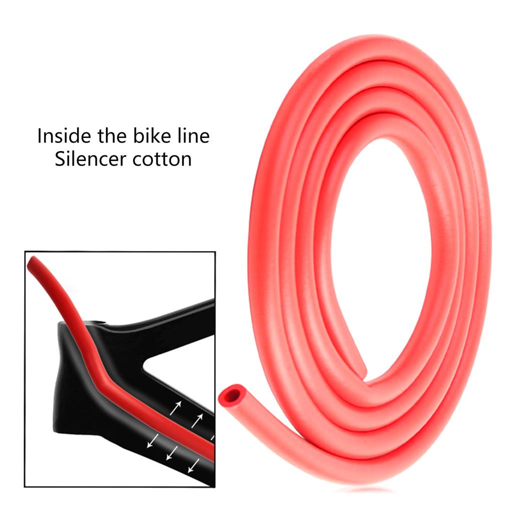 Bicycles Frame Internal Housing Damper Foam Sleeve 6mm Tube Light Weight for Bike Housing Tube Sound Absorbing
