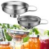 Stainless Steel Jam Funnel Silver Large Opening Funnel Durable Kitchen Funnel