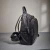Leather Backpack Women'S Black First Layer Cowhide Women'S Backpack Trendy Fashion Versatile Soft Leather Women'S Bag