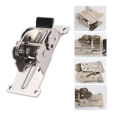0/90/180 Degree Furniture Brackets Foldable Table Leg Fittings Support Frame Self-Locking Folding Hinge Fold Feet Hinges