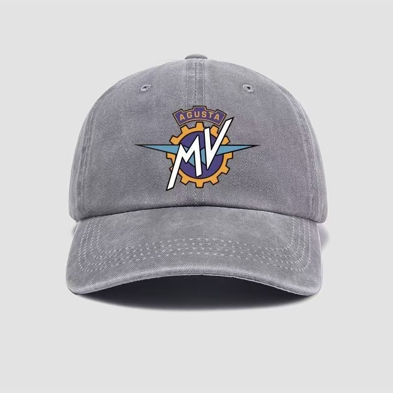 New Washed Cotton Baseball Cap Vintage Style Gear Print Adjustable Unisex Dad Hat For Outdoor Sports