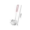 1PC Red Handle Strainer Stainless Steel Bubble Tea Colander Boba Milk Tea Spoon Filter Pearl Durable Safe Round Kitchen Gadgets