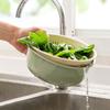 Fruit Washing Colander Bowl Set, Removable Drain Basket and Outer Bowl for Rinsing Produce, Legumes and Rice at Sink