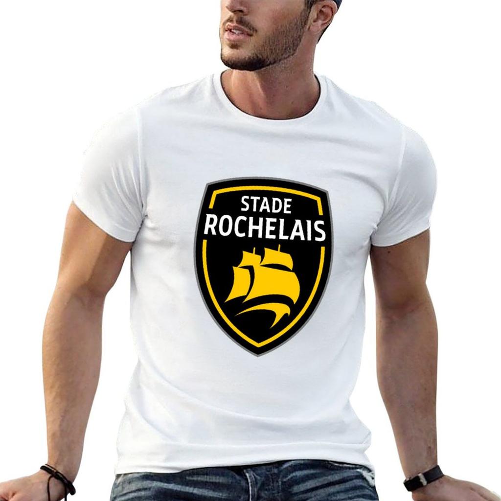 Stade Rochelais Rugby Logo Tshirt T Shirts For Unisex Cotton Funny T Shirt Unisex Plain Unisex T Shirts For Unisex Tshirt