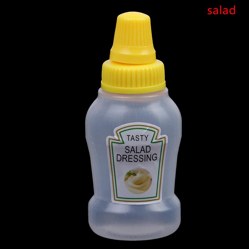 

1Pc Mini Seasoning Sauce Bottle Portable Tomato Ketchup Bottle Salad Dressing Container For Bento Lunch Box Kitchen Jars